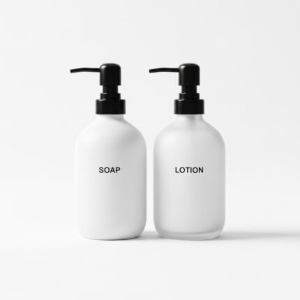 Minimalist Soap Dispenser Pump Bottle Set for Kitchen & Bath | Shopydoor